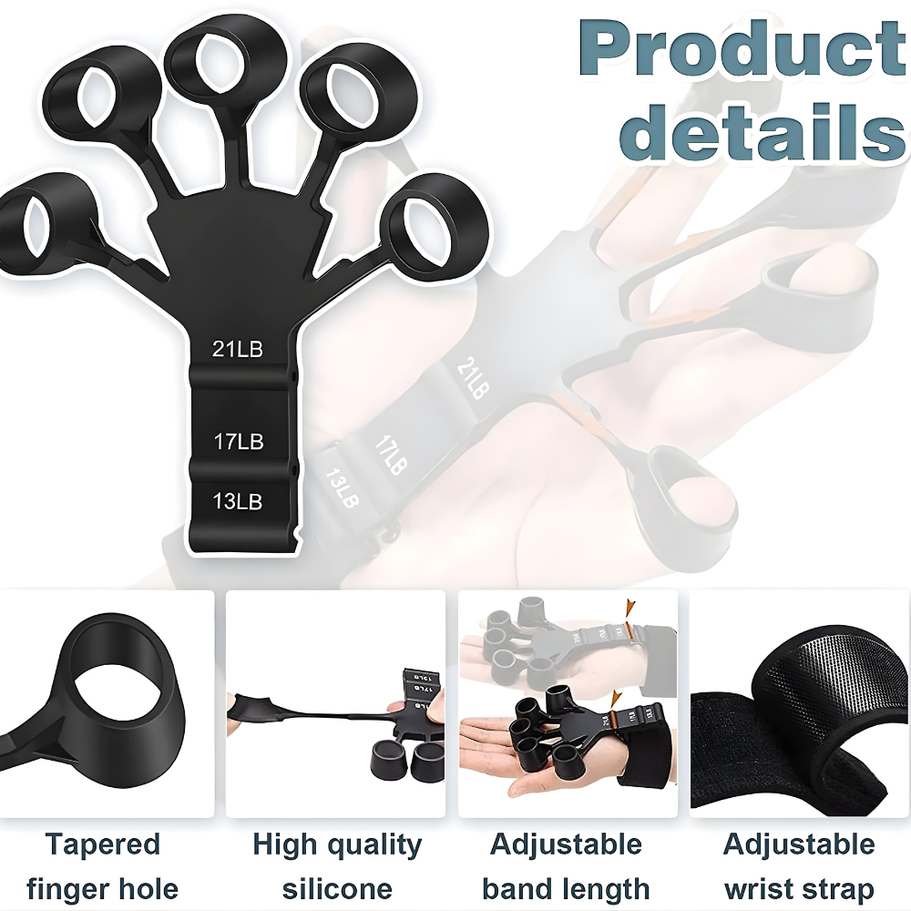 Metal-Hook Grip Strength Trainer