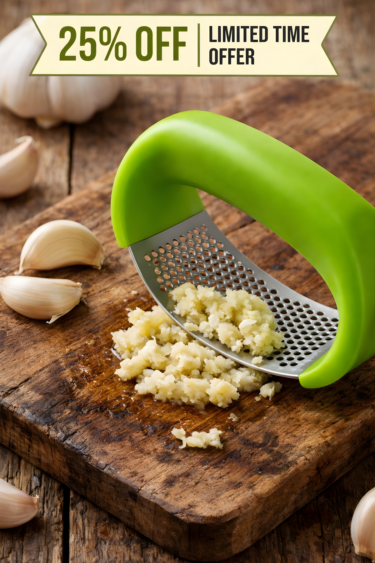Multi-function Garlic Presser