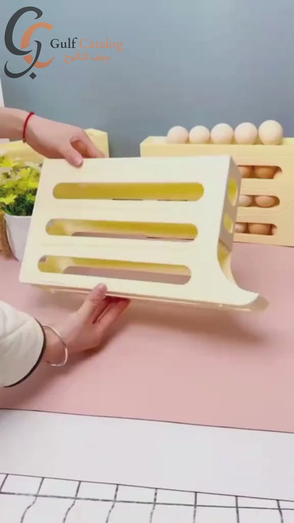Rolling Egg Dispenser Rack